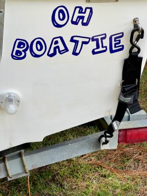 1999 Sea Hunt Escape  Boat Lettering from Sharon B, GA