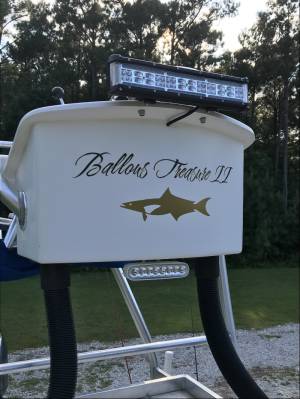 MBG Cobia Bay 21 Boat Lettering from Robert B, NC