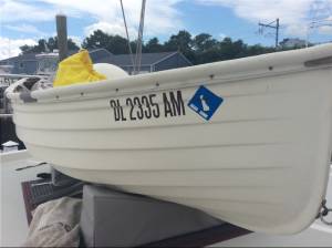 Fatty Knees 8 Fiberglass Dinghy Lettering from Michael B, PA