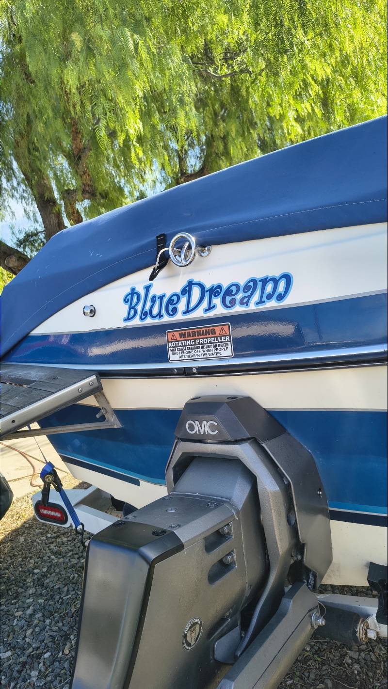 1987 Marlin ski boat Boat Lettering from Shaun K, CA