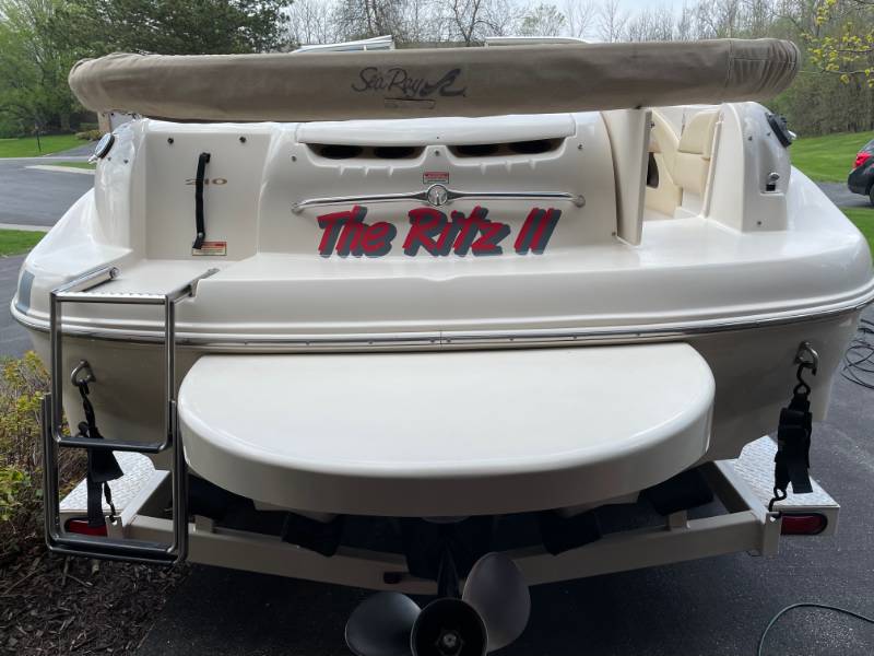 Sea Ray Sundeck  Boat Lettering from Chad G, WI