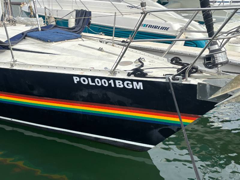 1980 Ron Holland 43 aluminum sailboat Lettering from Sharon H, OH