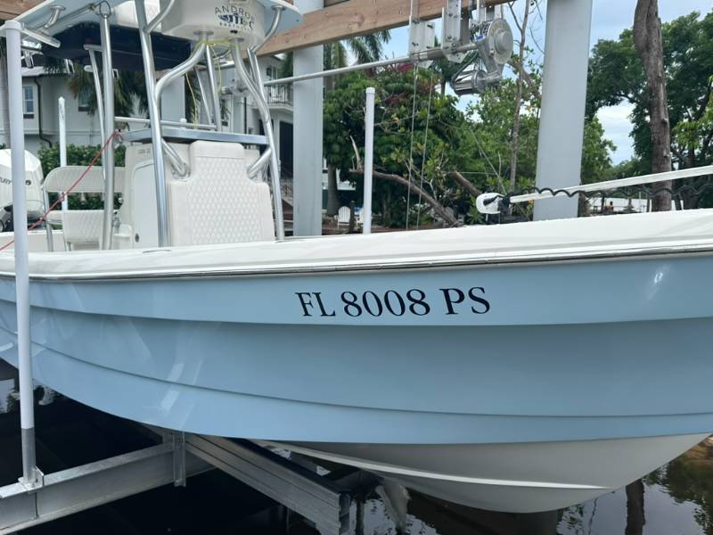 2011 Andros Cuda Boat Lettering from Tim G, FL