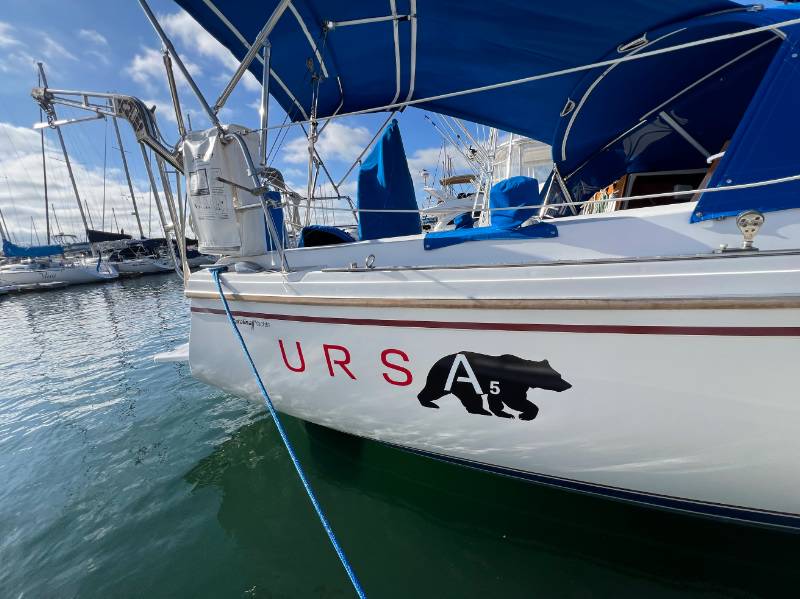 Catalina  boat  Lettering from Ursula  M, CA