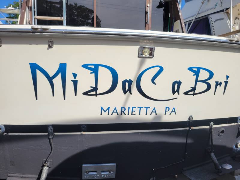 1986 Trojan F32 My boat Lettering from FRANCIS Z, PA