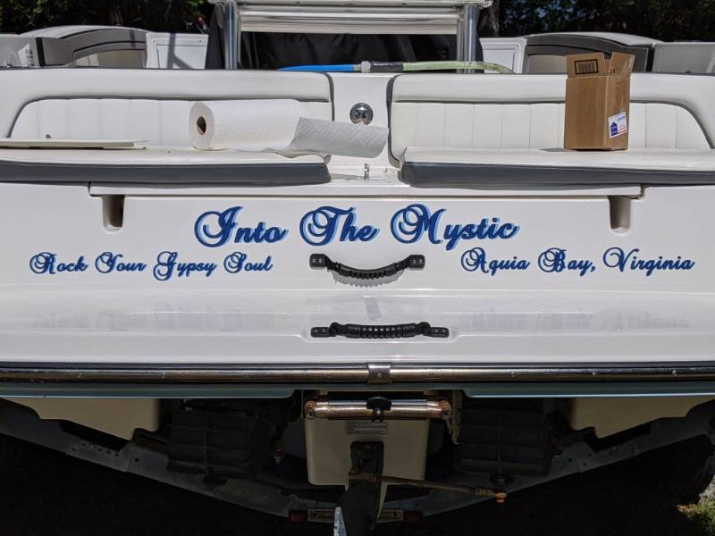 Yamaha FSH Boat Lettering from Thomas A, VA - BoatLetteringToYOu.com