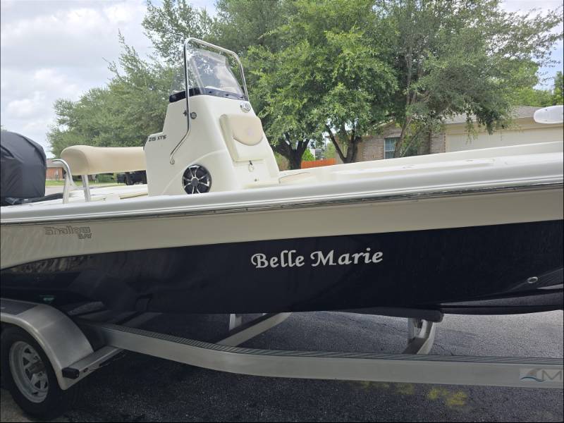 Nautic Star 215 ATS My new to me boat that my wife found online. Lettering from Timothy S, TX
