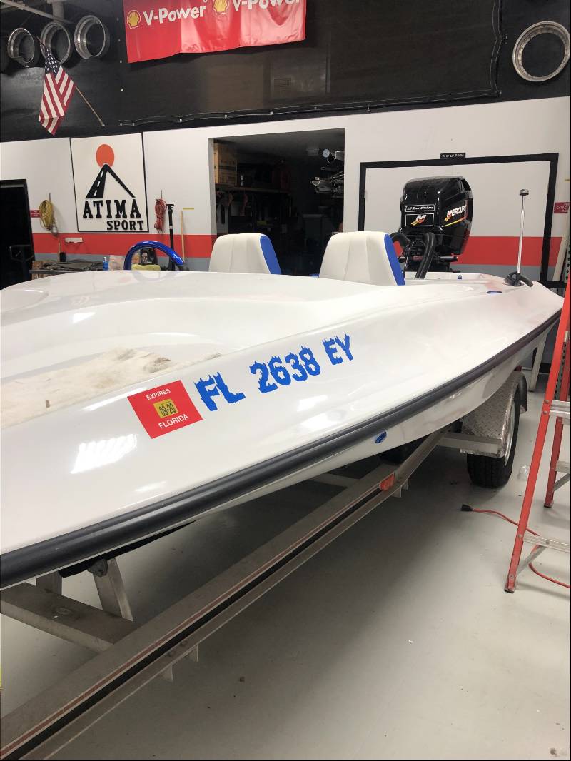 1985 19ft ACTION MARINE  Boat  Lettering from Luis A, FL