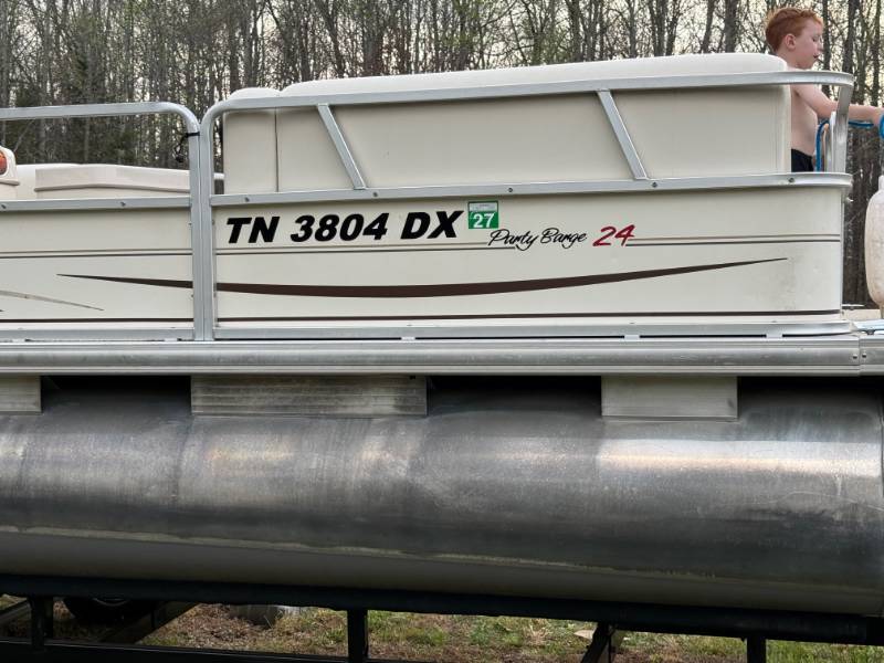 2008 Party Barge Boat Lettering from Chuck W, TN