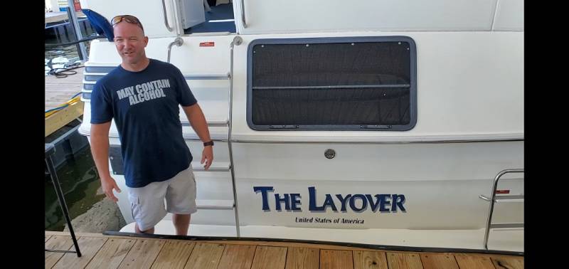 Sea ray 440 Aftcab  Boat Lettering from Daniel D, TN