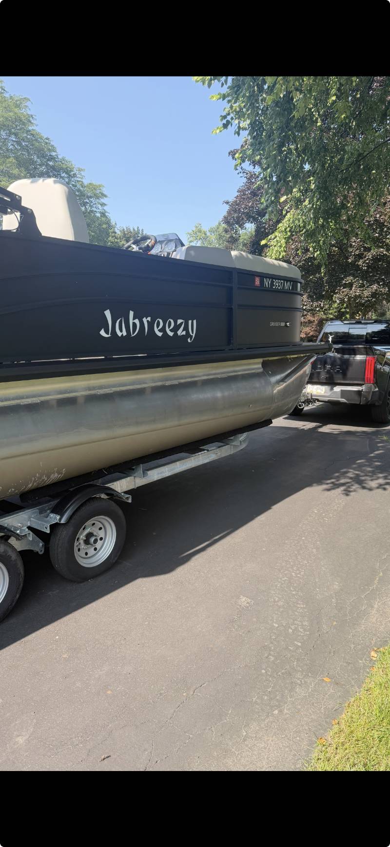 2025 Harris pontoon boat boat Lettering from Donald F, NY