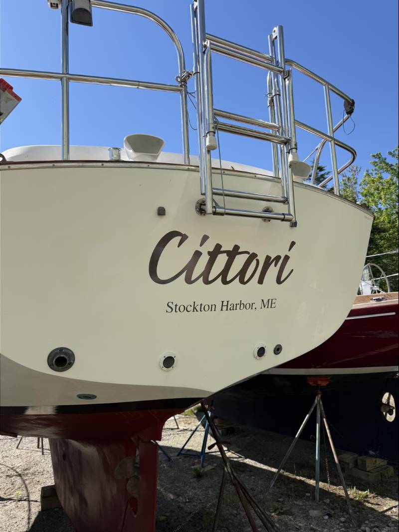 1986 MKII Cape Dory Sailboat Lettering from Sandi C, ME