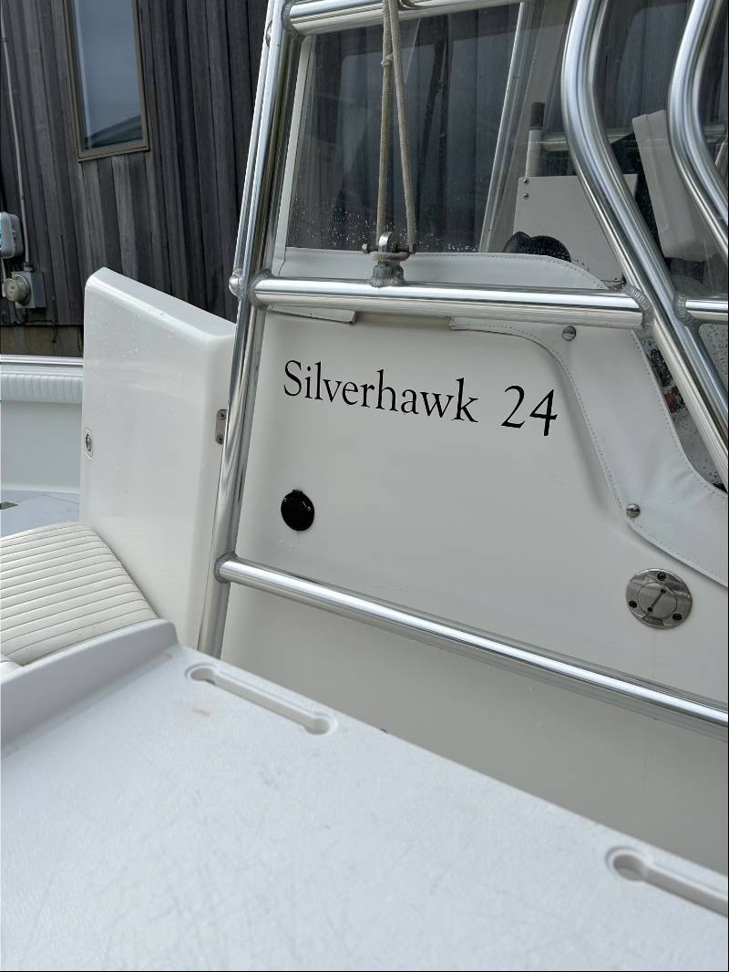 Silverhawk  Boat (gel coat) Lettering from Joshua W, CT