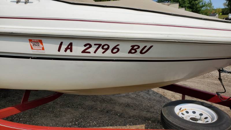 Glastron 195sx boat Lettering from Jason F, IA