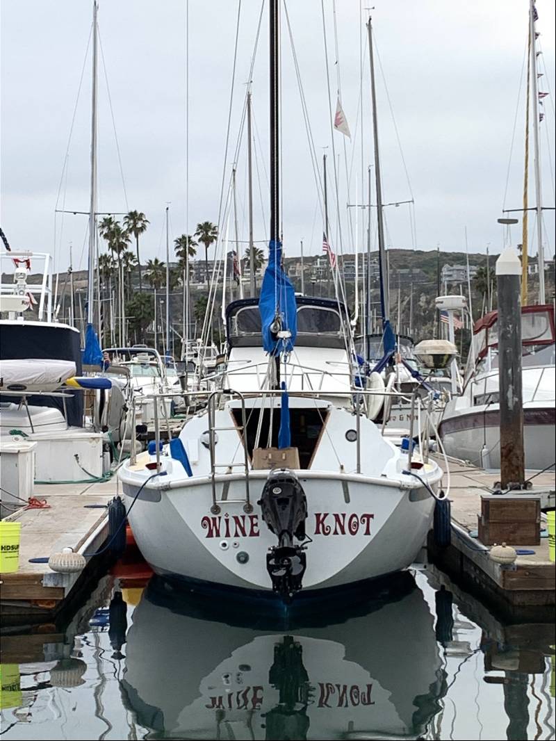 25ft Ericson  Sailboat Lettering from Marie M, CA