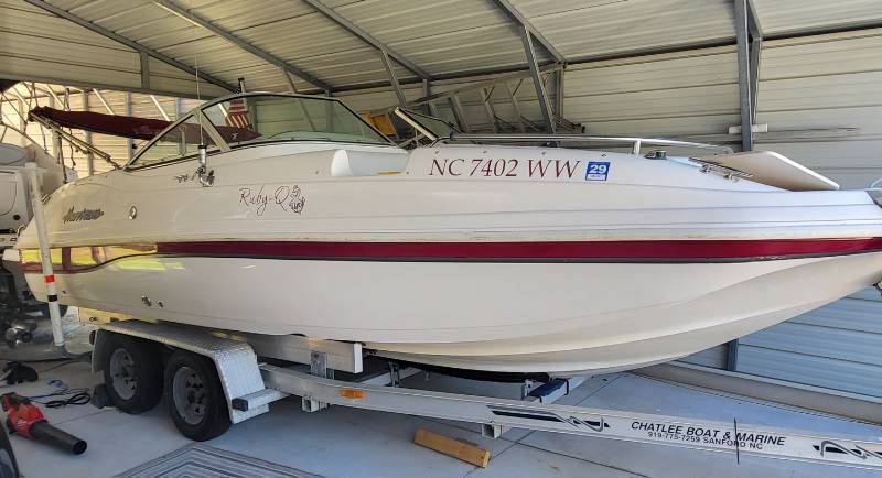 2004 Hurricane Sun Deck Boat Lettering from Marcia B, NC