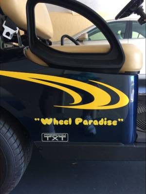 Ezgo Golf cart Lettering from raymond c, FL
