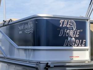 2019 G3 V16F 16 ft pontoon boat  Lettering from Doug C, SC