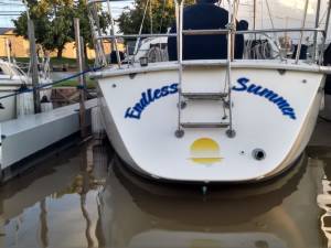 1989 Pearson 33-2 Boat transom Lettering from Dennis P, OH