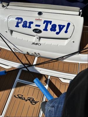 Searay 240 Sundeck Boat Lettering from K C, NJ