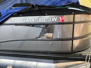 Barletta Luso 2025 Pontoon boat  Lettering from Anne M, GA