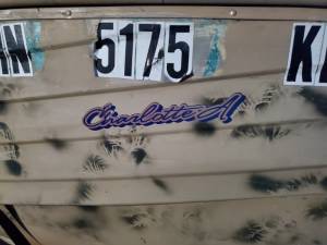 1975 crestliner admiral  Boat Lettering from Kyle D, MN