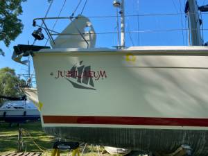 Hunter 38 2005 Sailboat Lettering from Jean-Pierre G, NY