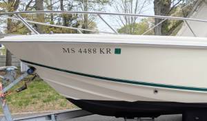 2350 Scout  Boat Lettering from RICHARD E, MA