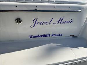Sea ray 300 Boat Lettering from John A, TX