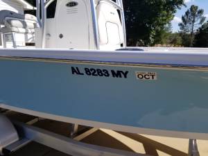 2018 Sea Pro 248 Bay Boat Lettering from Ken Y, AL
