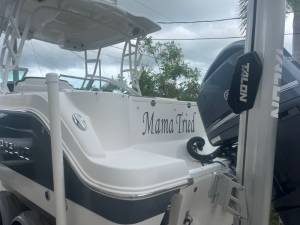Robalo 247 Boat Lettering from Carlos P, FL