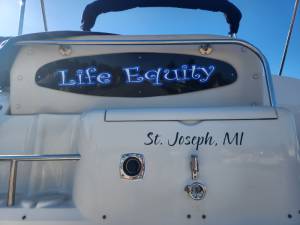 2001 Regal Commodore  Boat Lettering from Stephen R, MI