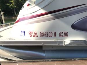 2005 Crest Savannah Pontoon boat Lettering from Terence S, NC