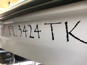 2022 lake and bay Boat Lettering from Greg S, FL