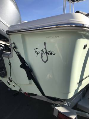 2019 Bulls Bay 22’ center console fishing boat Boat Lettering from Trent S, NC
