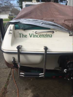 1997 stingray  Boat Lettering from Thomas  G, OH