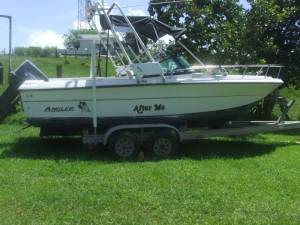Anguler 20' dc Boat Lettering from Carl M, FL