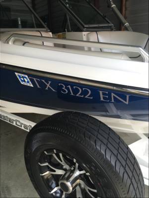 2013 mastercraft  Boat  Lettering from Mark  S, TX