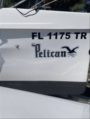 2022 Corsair 760 trimaran registration numbers Boat Lettering from David L, FL