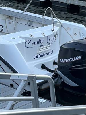 Boston Whaler 305 Conquest Boat Lettering from Jennifer H, CT