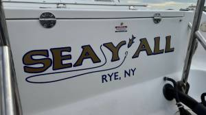 Boat Lettering from Michael H, NY
