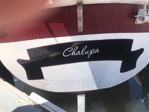 1969 Columbia 26 Boat stern  Lettering from Cheryl L, CA