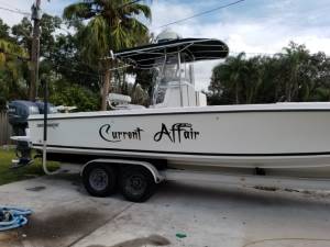 1992 28 foot whitewater Boat Lettering from Kenneth D, FL