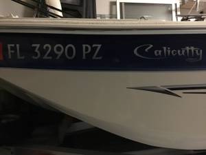 2016 Carolina Skiff. JVX 16CC Boat Lettering from David B, FL