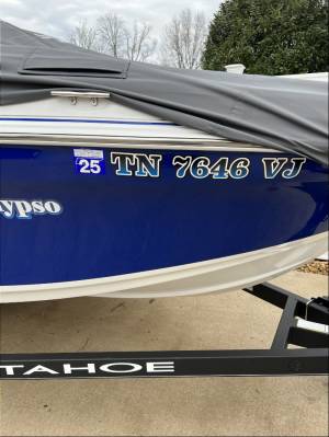 2022 Tahoe 185s Boat Lettering from James W, TN