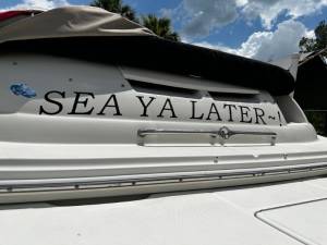 2002 /Sundeck/240 Boat Lettering from Sherrie L, FL