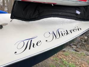 1970s Sunfish Boat Lettering from Jazz M, NY