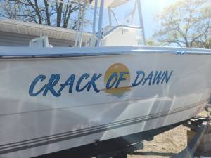 2003 SeaPro 206CC Boat Lettering from Philip S, NJ