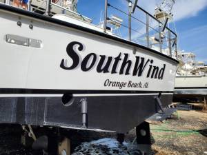 Boat Lettering from Brett R, AL