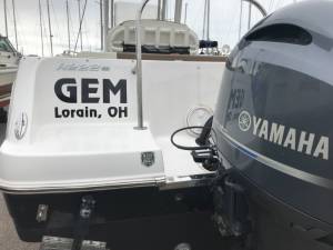 2017 Robalo R222ES Boat Lettering from Scott M, OH